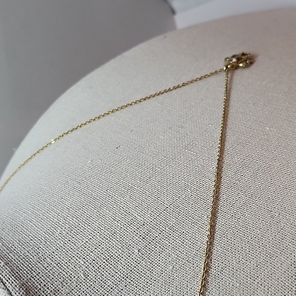 Vintage Gold Tone David Monn Angel Pendant Necklace - Picture 4 of 6